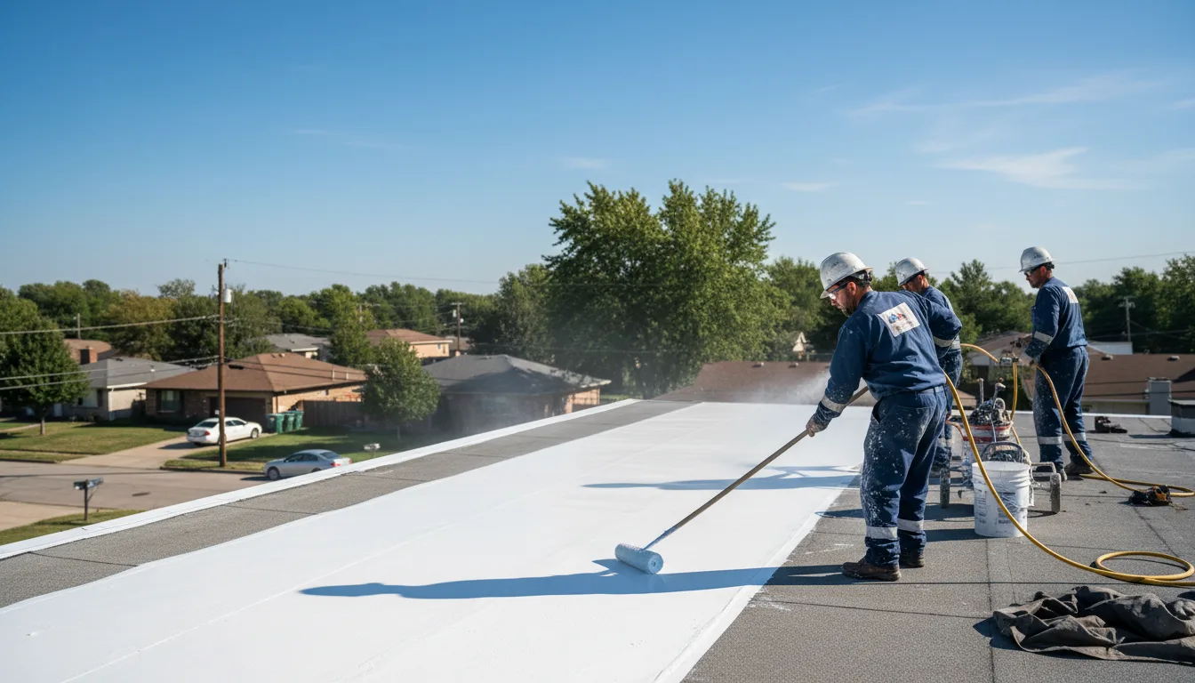 Commercial roof coating in Warren, RI near me